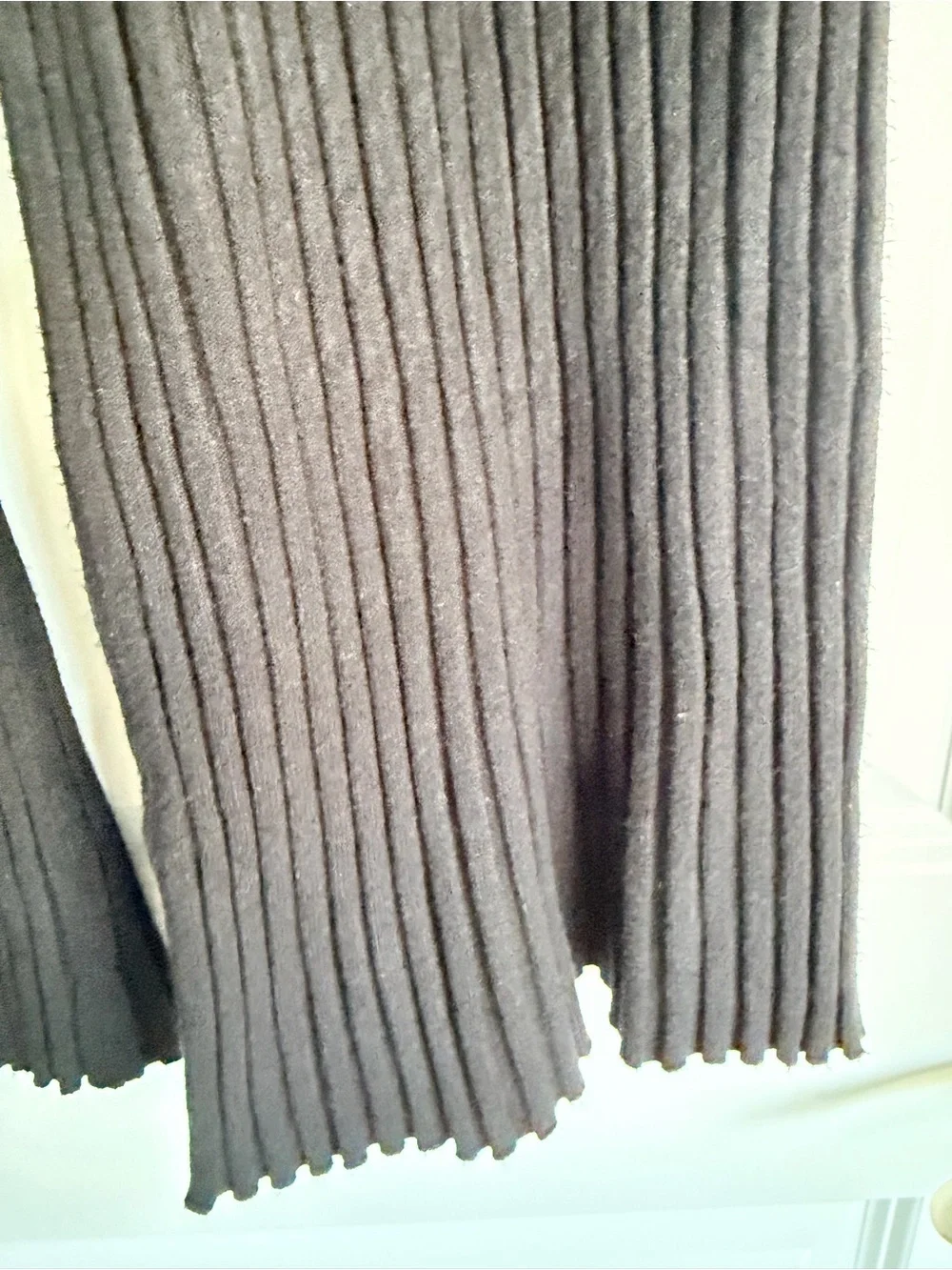 Milano - Women’s Ribbed Knit Black Pants